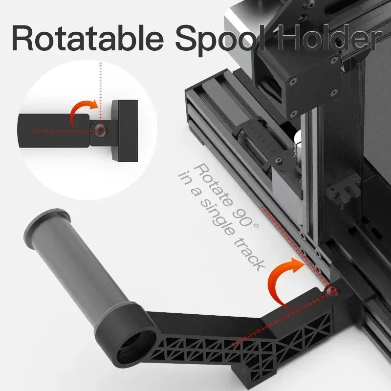 Creality Rotatable Filament Spool Holder Kit 3D Accessories Bracket for Ender-3/Ender-3 V2/Ender-3 Pro /CR-10 Smart /CR-6 SE