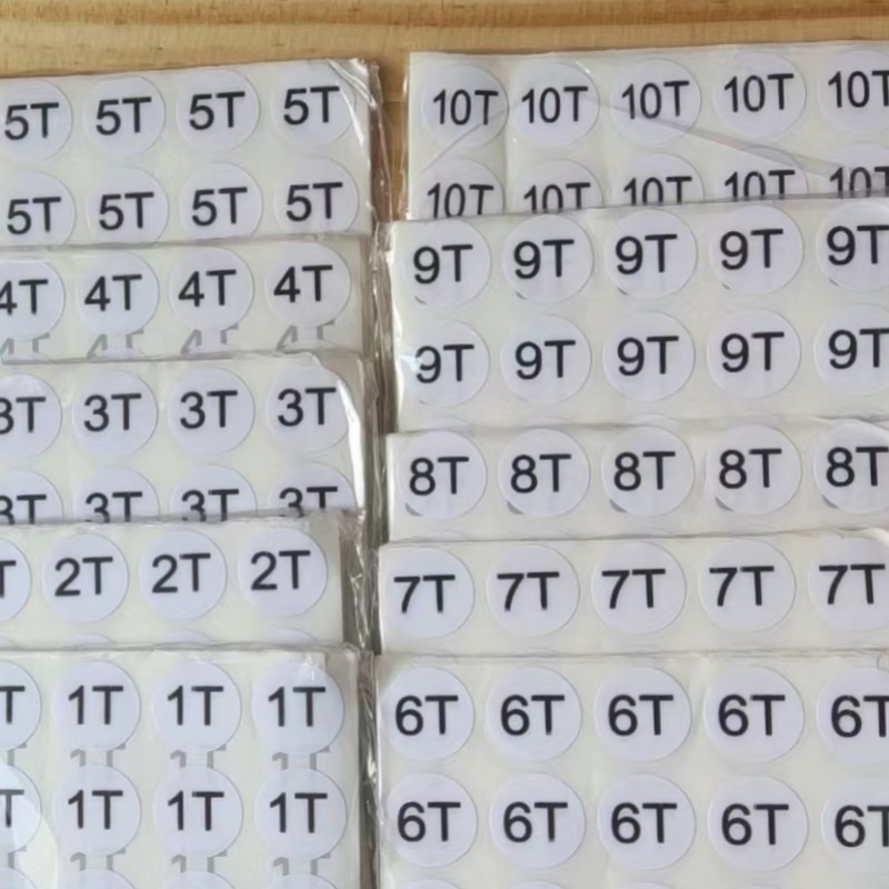 100pcs Sticker size label for baby clothes print stickers kids sizes labels 1T 2T 3T 4T 5T 6T 7T 8T 9T 10T Kids Clothing tags