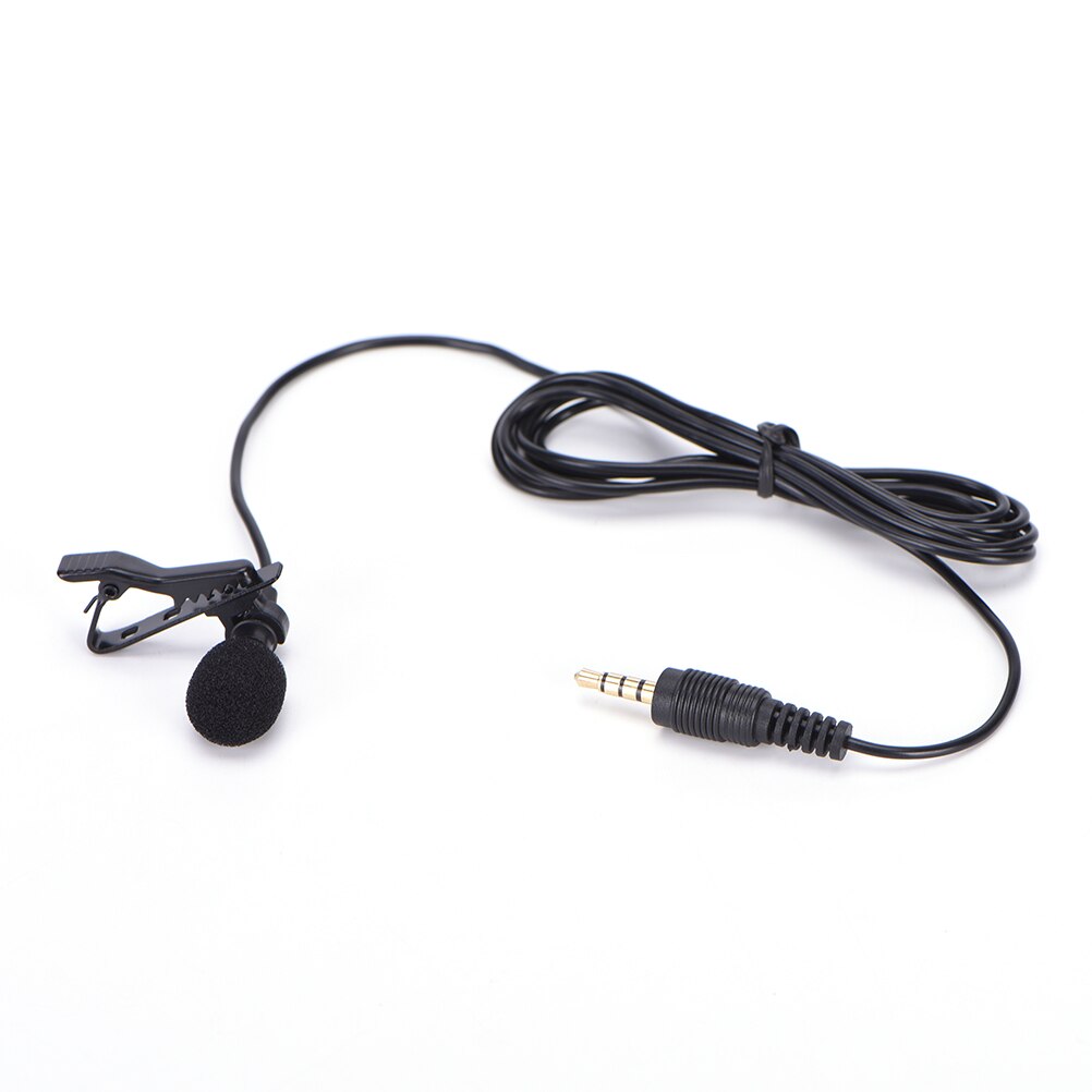 3.5mm mini kablet kondensator klipp-på lavalier mikrofon til smarttelefoner bærbar mikro