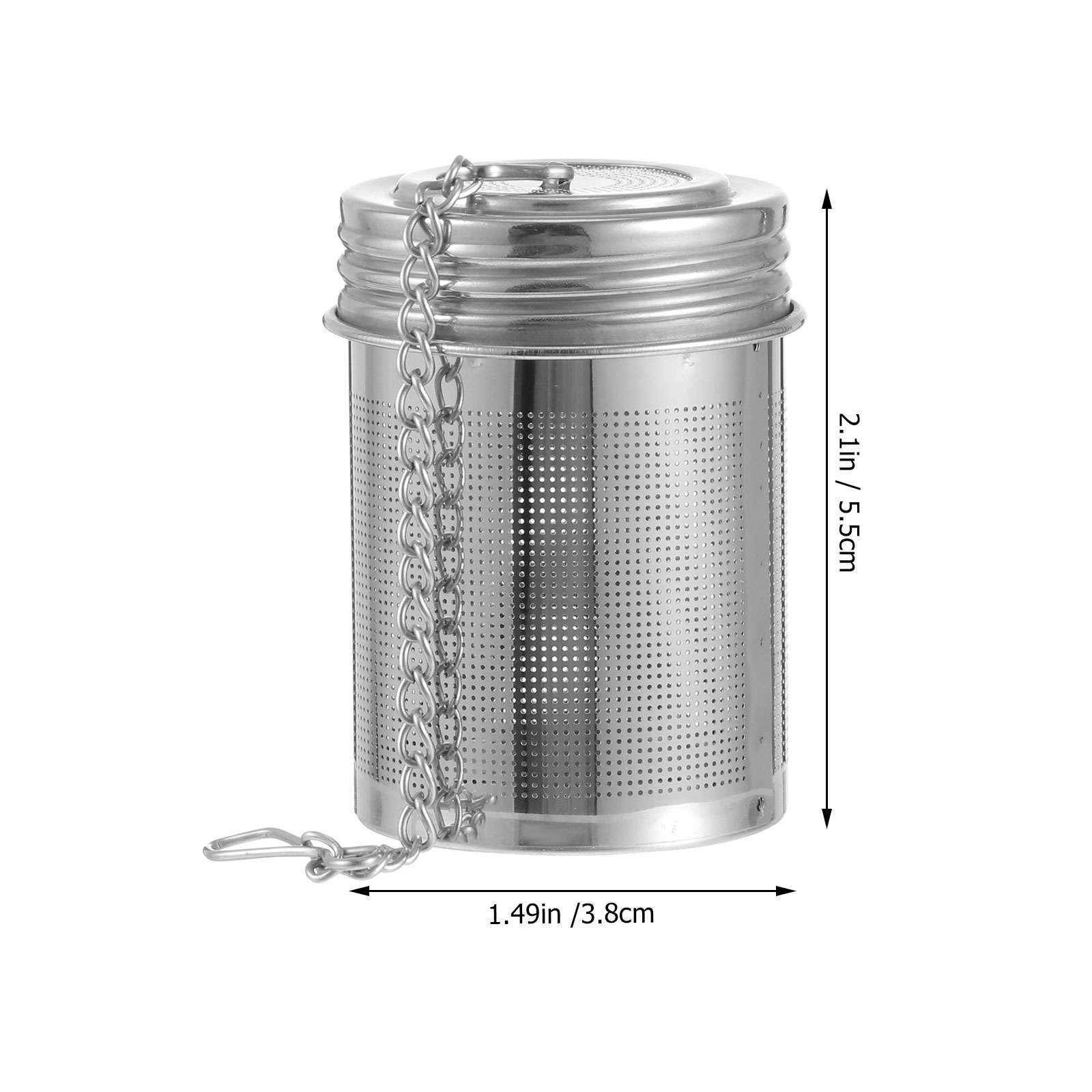 2 szt. Trwałe filtry ze stali nierdzewnej przyprawa wygodne kosze filtracyjne robić kuchni (srebrny)