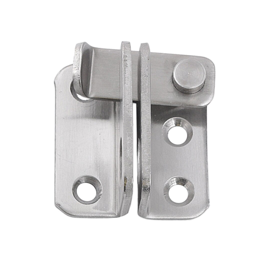 2pcs Stainless Steel Staple Hasp Door Latch Cabinet Gate Door Latches Security Lock Rustproof Hardware Right Open