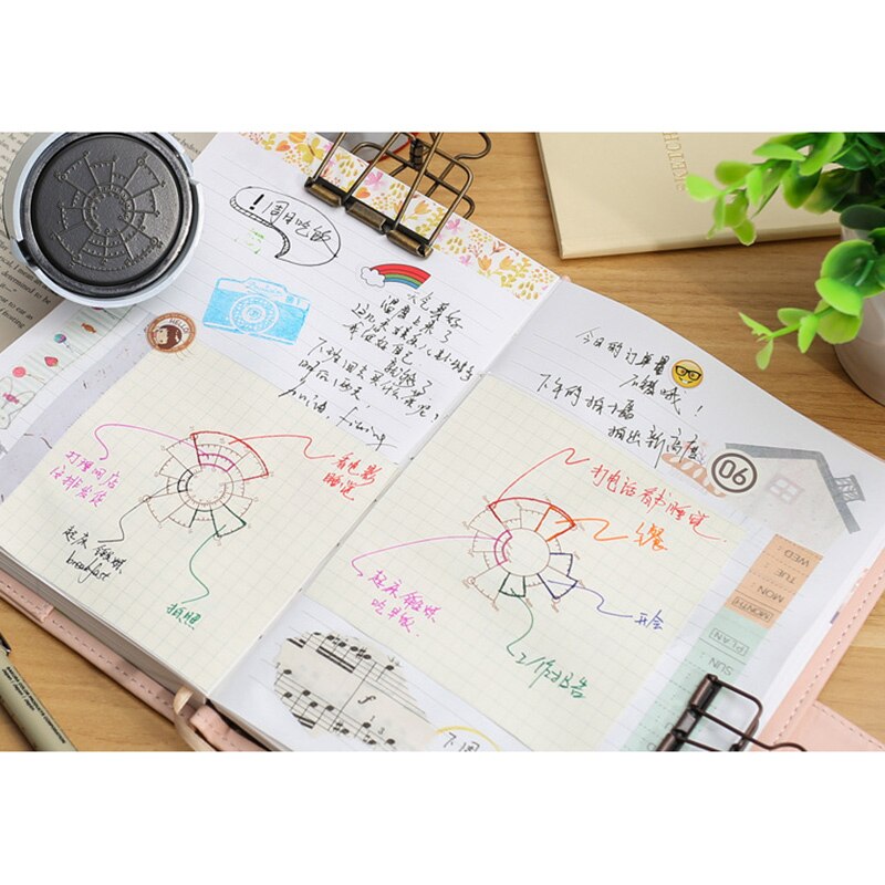 Time Date Plan DIY Stamp 12/24 Hours Schedule Planner Scrapbooking Photosensitive Stamps QJY99