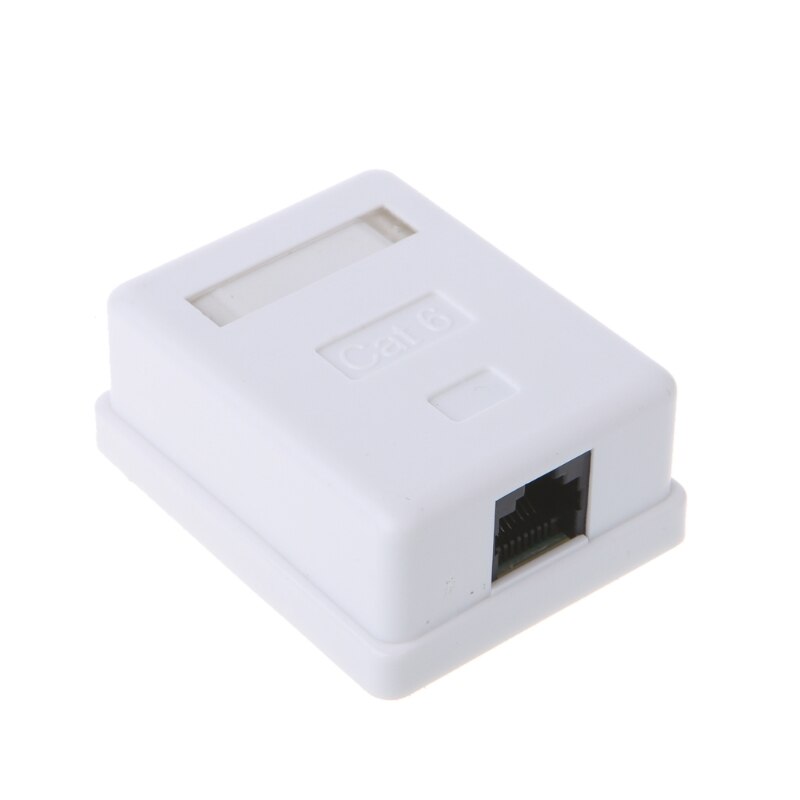 Cat6 RJ45 8P8C UTP Unshielded Single Port Desktop Mount Box