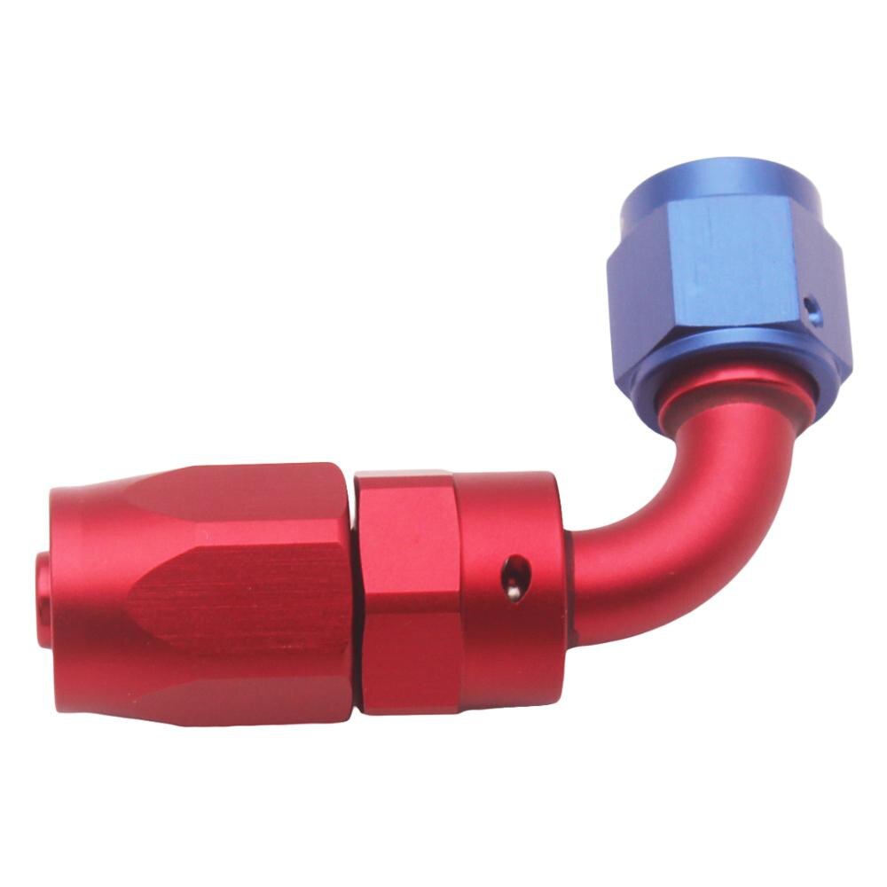 AN 6 90 Degree Fast Flow Rotate Hose Fitting Connctor Water Hose Pipe connectors