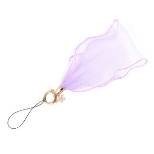 Shellnail Mobile phone rope lace female neck hanging rope mesh lanyard universal mobile phone pendant hanging wrist straps: Purple
