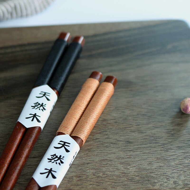 2 Pairs Handgemaakte Japanse Eetstokjes Natuurlijke Kastanje Houten Eetstokjes Set Waarde Eten Ware Chop Sticks Eetstokjes #60