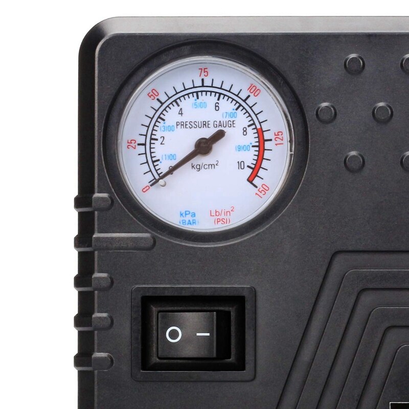 Draagbare Luchtcompressor Pomp 150 Psi-Dc 12V Auto Bandenpomp Auto Pomp Met Analoge Display, te-0D