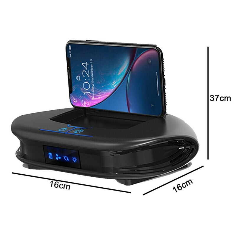 Purificador de aire Solar para coche con soporte para teléfono móvil, purificador de aire para vehículo ionizador USB, filtro HEPA, difusor de Aroma para coche, hogar, oficina