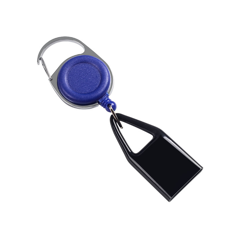 Draagbare Aansteker Hoes Hoes Tas Houder Riem Tas Met Sleutelhanger Intrekbare Touw Clip Aansteker Tas Case: Blauw