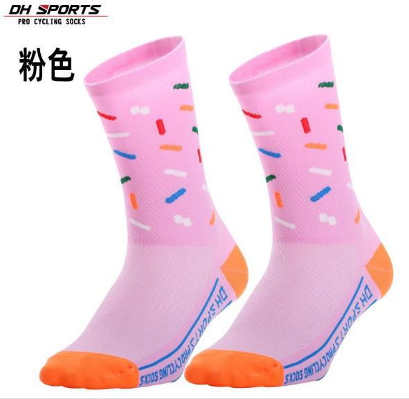 Fietsen Sokken (3 paren/partij) DH SPORT/DH021 Nylon Mannen Sport Sokken Basketbal Buiten Wandelen Sokken: Roze