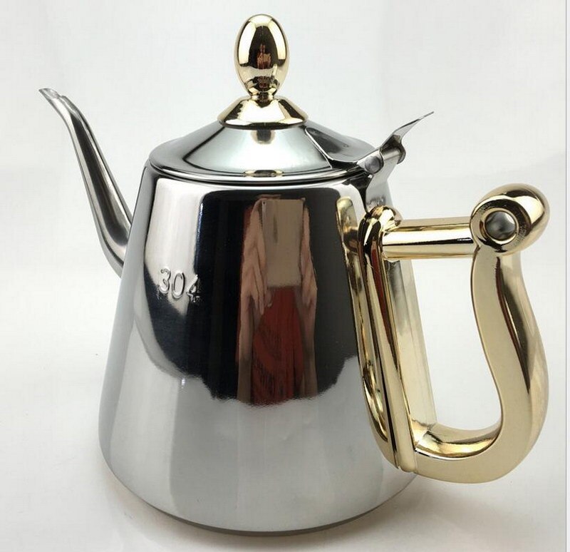 Tjock 1.5l sus 304 rostfritt stål kaffekanna vattenflaska teapparat fransk press kaffekanna mjölkkanna