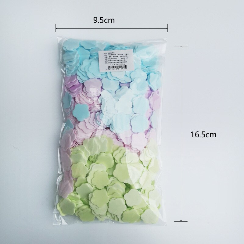 1000Pcs Flower Shape Soap Paper Travel Soap Paper Washing Hand Bath Clean Scented Slice Sheets Foaming Paper Soap Soap Dishes: mix