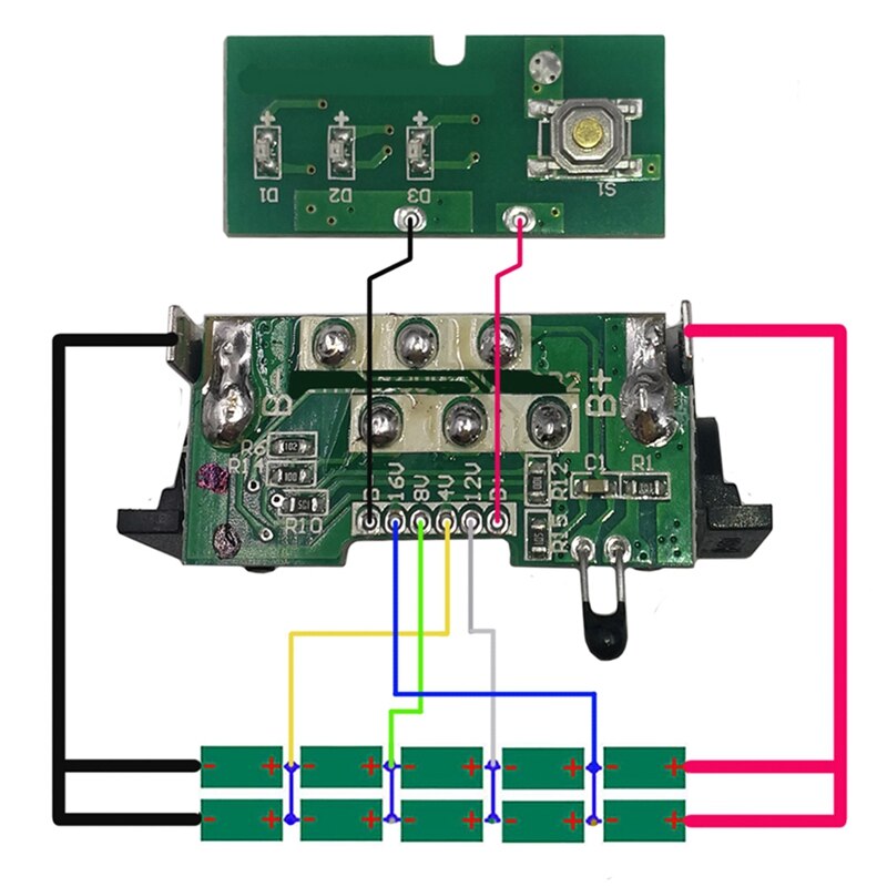 DCB200 Li-Ion Battery Plastic Case PCB Charging Protection Circuit Board Box Shell For Dewalt 18V 20V 8Ah Lithium Tool