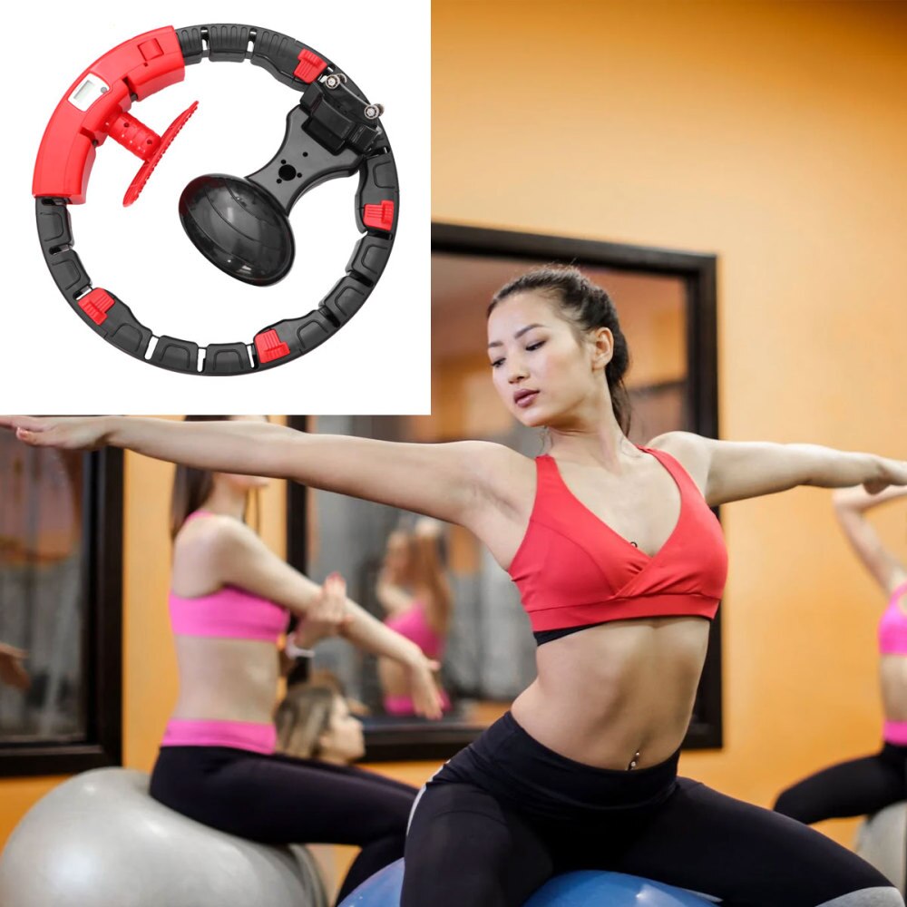 1PC Prevention Hoop Smart Counting Waist Hoop Adjusatble Fitness Hoop for Lady Woman Girl