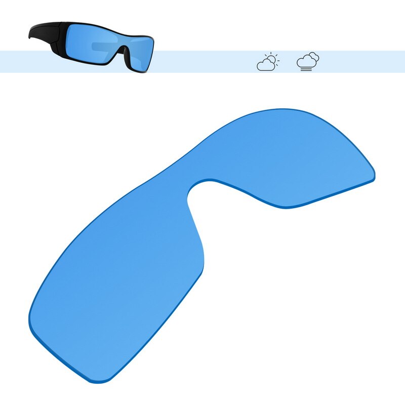 Glintbay – lentilles de lunettes de soleil polarisées de remplacement, pour Oakley Batwolf, plusieurs Options: HD Blue