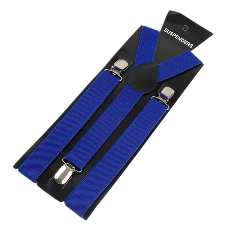 35/25/20mm Brede Mannen Bretels Hoge Elastische Verstelbare 4 Sterke Clips Jarretel Zware X terug Broek Bretels: Zilver