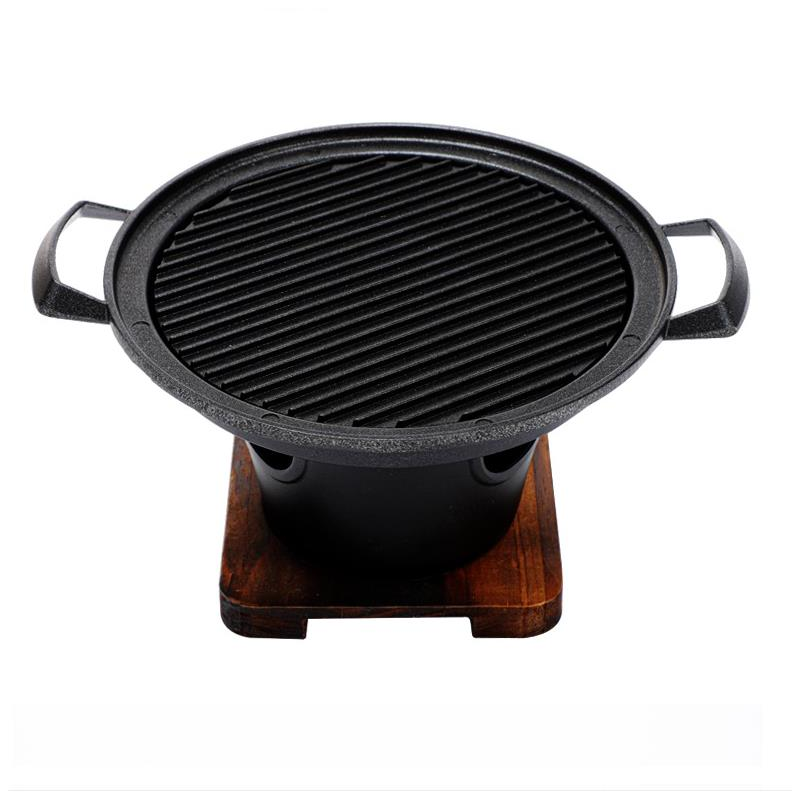 Mini barbacoa de estilo japonés, estufa de Alcohol, individual, sin humo, placa de parrilla para barbacoa al aire libre, herramientas de carne