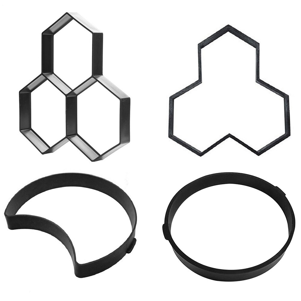 Plastic Tuin Lopen Bestrating Mal Diy Handleiding Bestrating Tool Cement Baksteen Stone Road Blok Beton Stepping Mold Tuin Bestrating Tool
