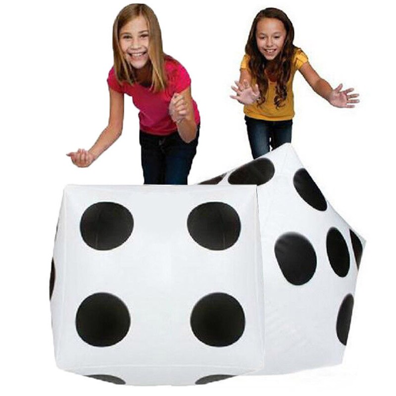 Grote Opblaasbare Dobbelstenen Dot Diagonaal Enorme Toss Rolling Speelgoed voor Party Game Kinderen Speelgoed