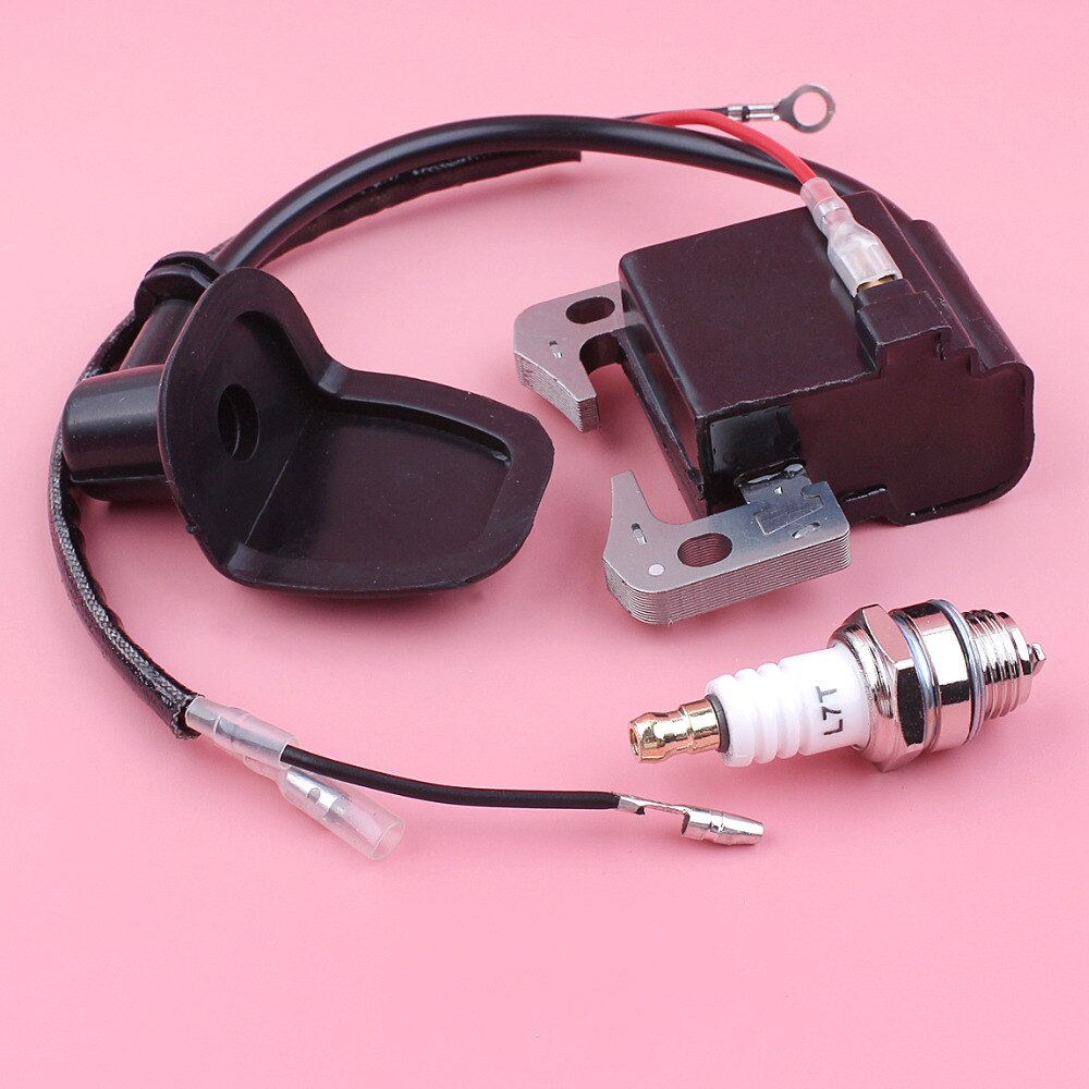 Ignition Coil Module Spark Plug Kit For Robin NB411 EC04 BG411 CG411 Trimmer Brush Cutter Engine Motor Part