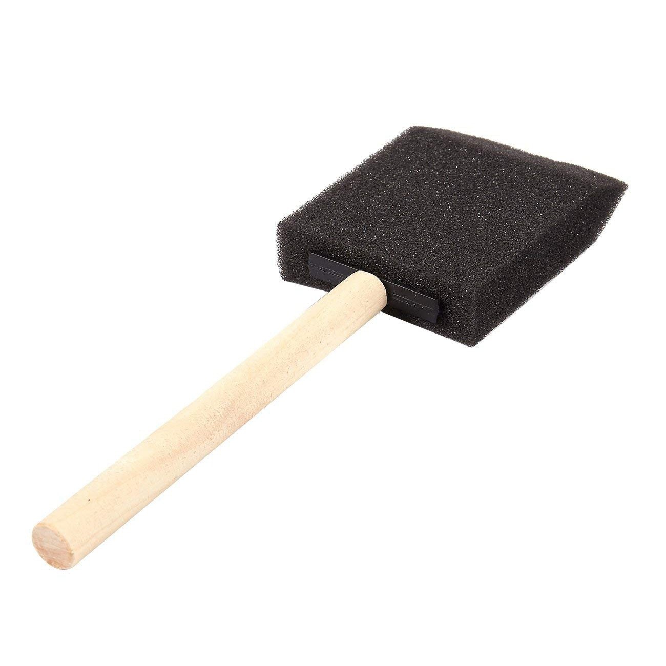 Ppyy  -2 inch schuim spons houten handvat verfkwastenset (voordeelpakket  of 40)  - lichtgewicht, duurzaam en geweldig voor acrylverf, sta