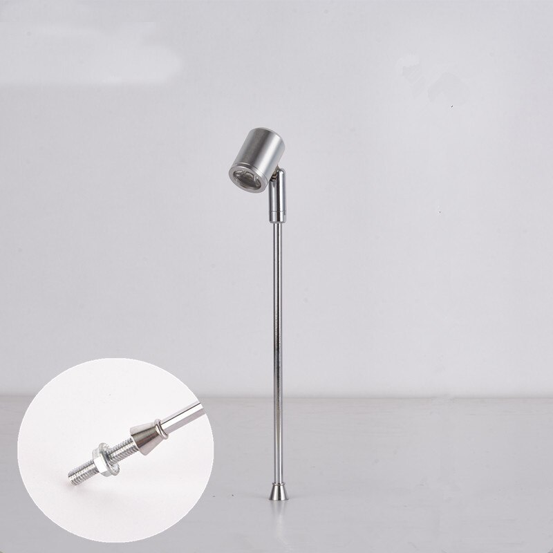 Lámpara de mostrador LED de 3 W, luz de escaparate de joyería de alto 40 CM, iluminación de punto 3 uds