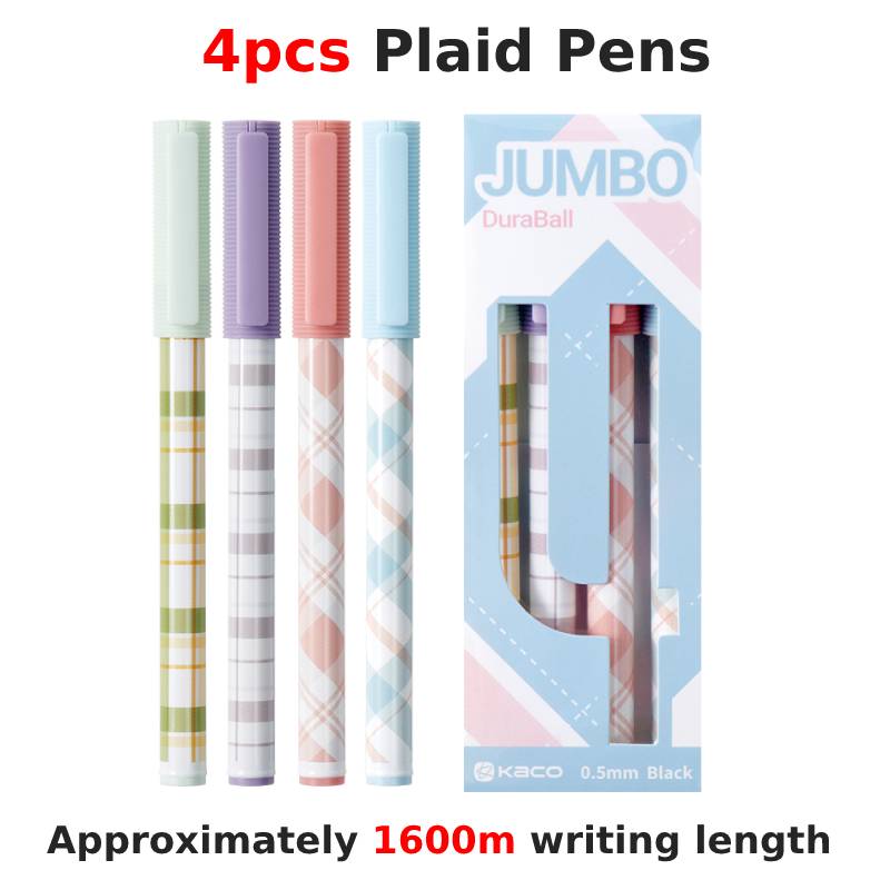 KACO-Ensemble de stylos gel durables de grande capacité pour enfants, melon al lisse, fournitures de papeterie d'écriture non résubdivision, recharge, 0.5mm