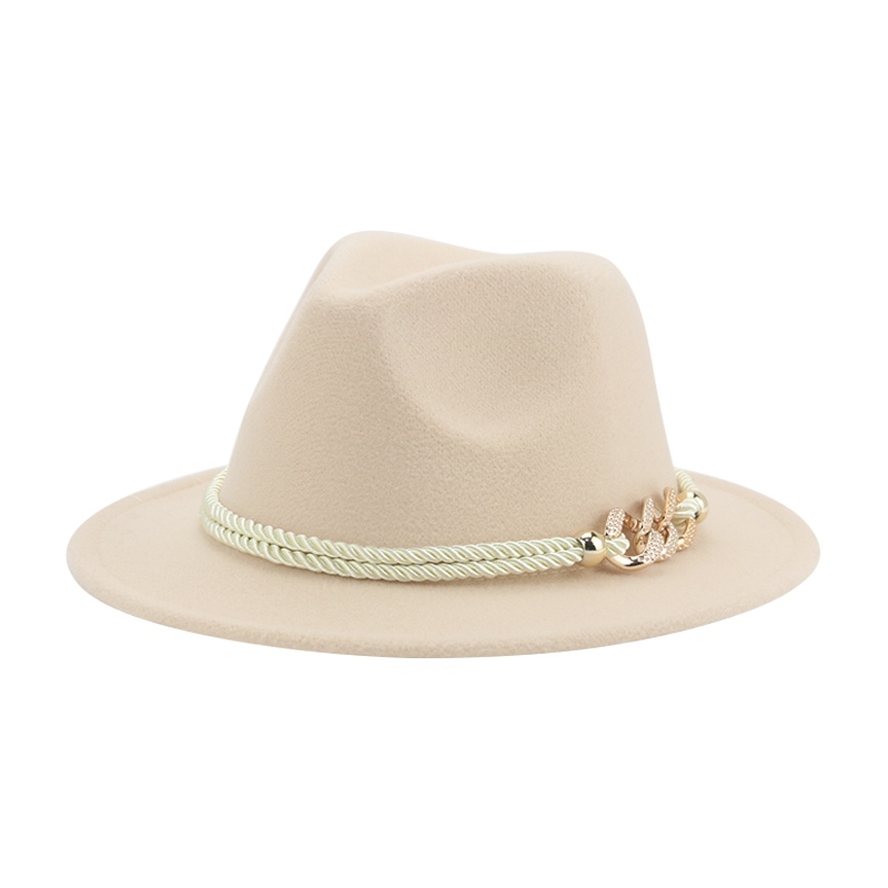 chapeau femme bonnet casquette chapeau homme Chapeau Fedoras pour filles et garçons, taille 52cm, 54cm, couleur unie, petites casquettes Jazz Panama, ceinture, robe formelle d'extérieur,: beige
