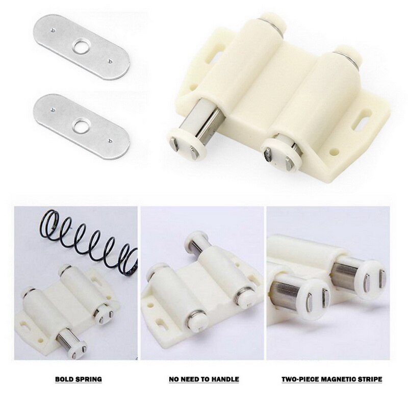 Magnetic Push Latches Push to Open Cabinet Latch Suitable for Cabinet Drawer Cupboard Wardrobe