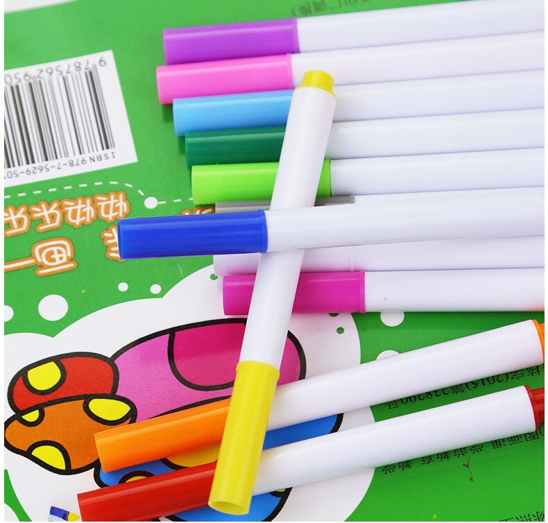 1Set Water-soluble Liquid Chalk Children's Drawing Pen Non-dust Board Chalk Marker Office School Supplies