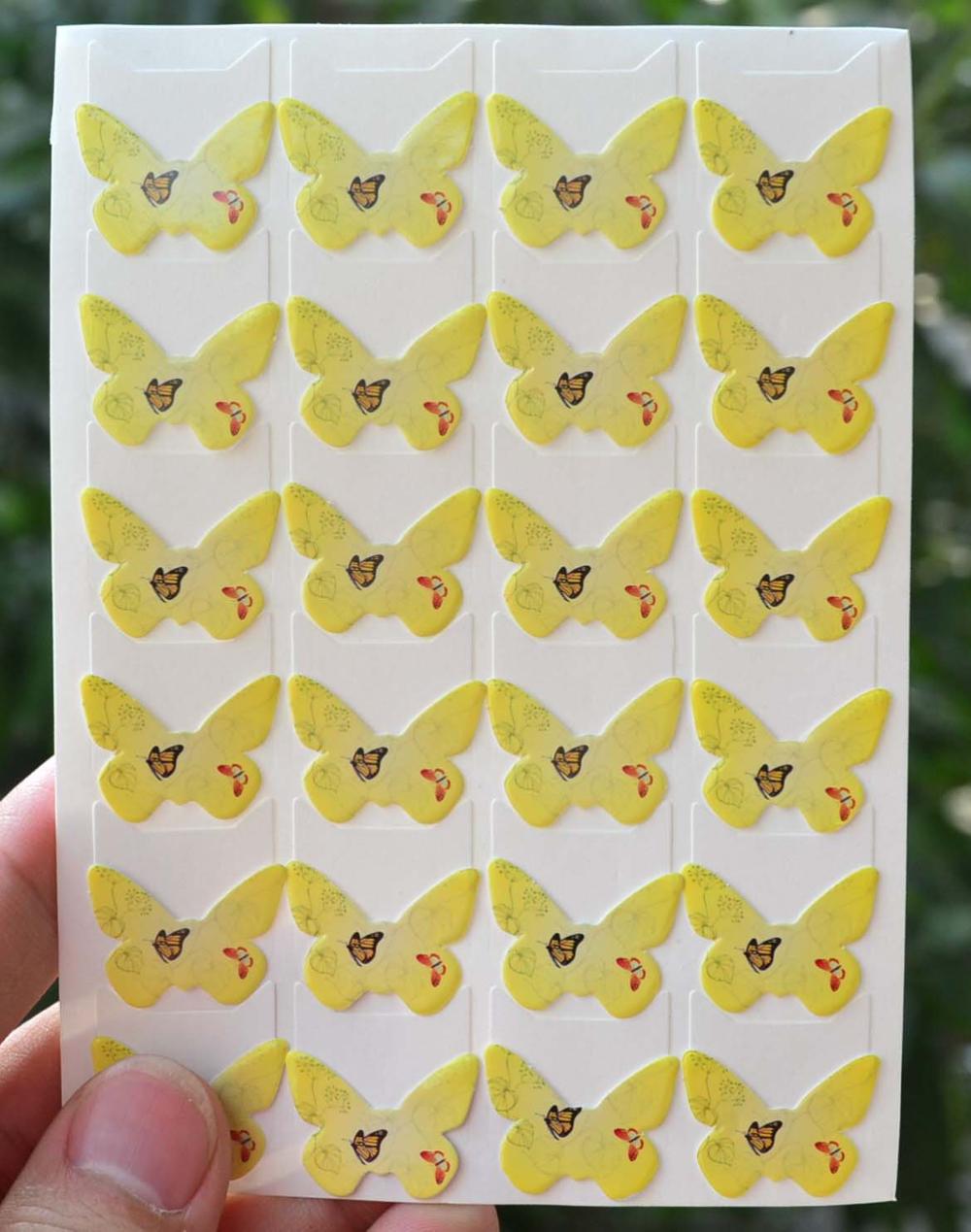 Arrived Cartoon Cute Photo Corner Stickers For DIY Baby Photo Album or Scrapbook Album 24pcs/sheet: Yellow