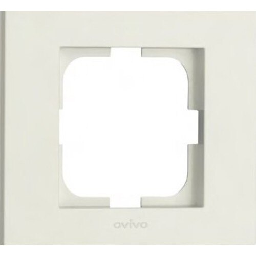 Ovivo Grano White Grounded Outlet Framed