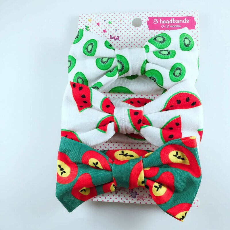 Brand 3PCS Stretchy Twist Knot Bow Head Wrap Headband Twisted Knotted Cute Hair Band Baby