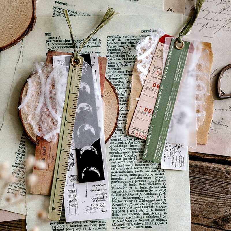 Journamm-Juego de pegatinas estilo Retro para álbum de recortes, diario adhesivo de papel Washi, planificador, papelería, 30 Uds.