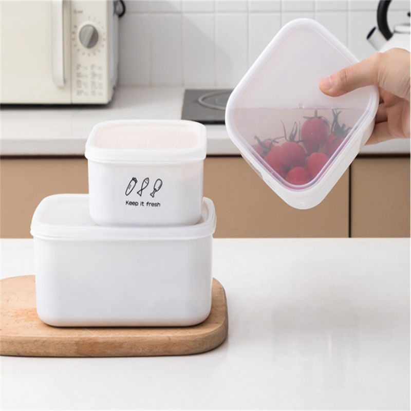 700/900/1000/1400ml Plastic Sealed Organization Containers Refrigerator Kitchen Storage Box Food Canister Keep Fresh Container
