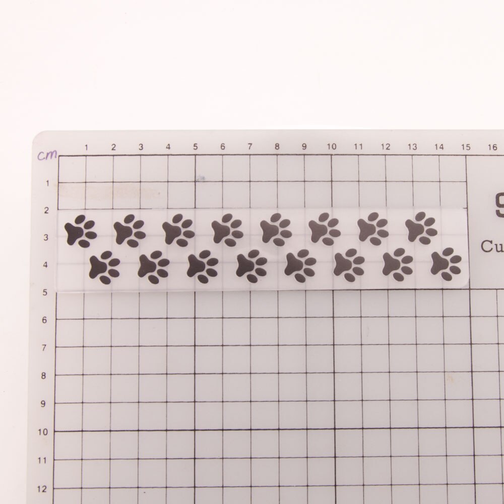 Dog paw shape Plastic Embossing folders Stencils for DIY Scrapbooking Template Making Photo Album Paper Card Handmade Decoration
