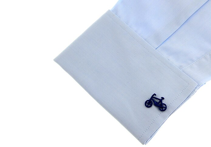 Heren casual fiets manchetknopen messing materiaal zwarte kleur nieuwe fiets manchetknopen & detailhandel