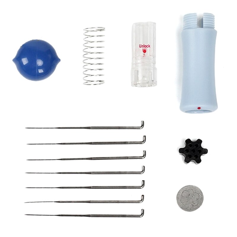 Felting Needle Kit with 7 Needles Felting Stitch Punch Tool Wool Felt Needle Gadget Felting Starter Kit for DIY Sewing