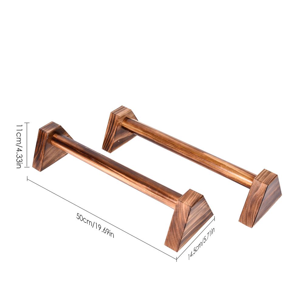 Par de soportes de flexiones de madera de carbón para Fitness, 2550cm, soporte para deporte, gimnasio, ejercicio, entrenamiento en el pecho, en forma de H, para todo el mundo