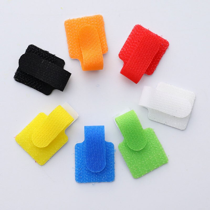 10pcs Velcro Wire Organizer Wire Organizer Reusable Wire Adhesive Loop Hook Nylon Strap Organizer Power Cable Ties