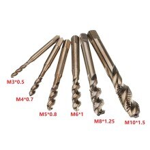 Metric HSS Spiral Flute Screw Threading Taps Drill Set Tools For Machine Metals M2 M2.5 M3 M4 M5 M6 M8 M10 M12 M16 M20 M24 M30