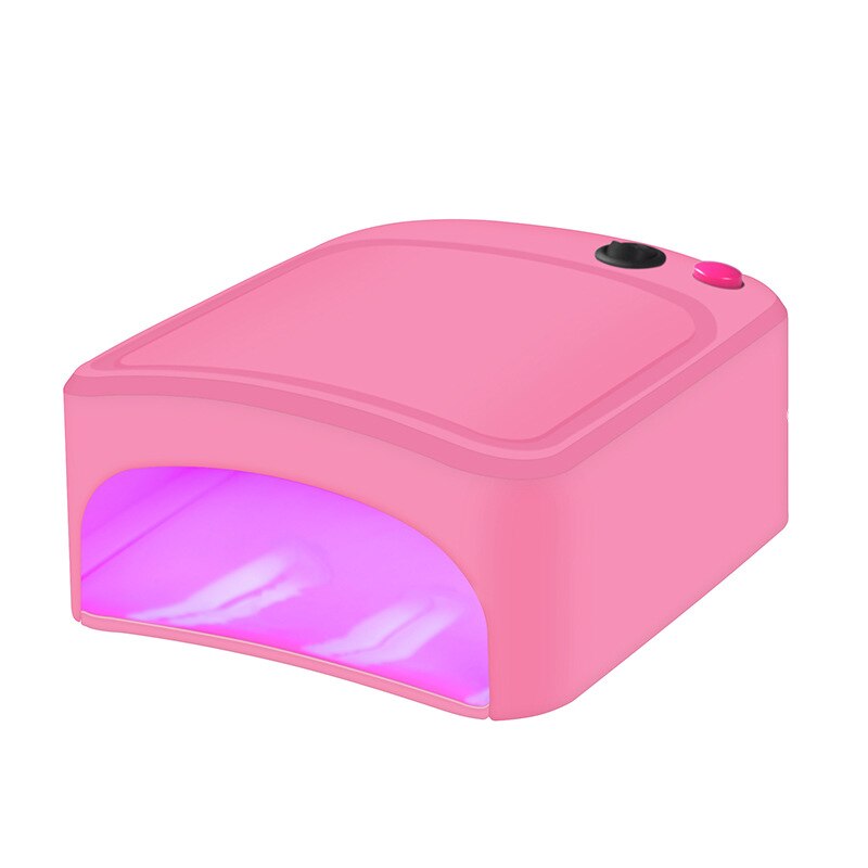 Professionele 36 W Uv Led Lamp Nagel Droger Nail Art Gel Licht Oplaadbare Curing Manicure Therapie Licht Eu plug: Roze