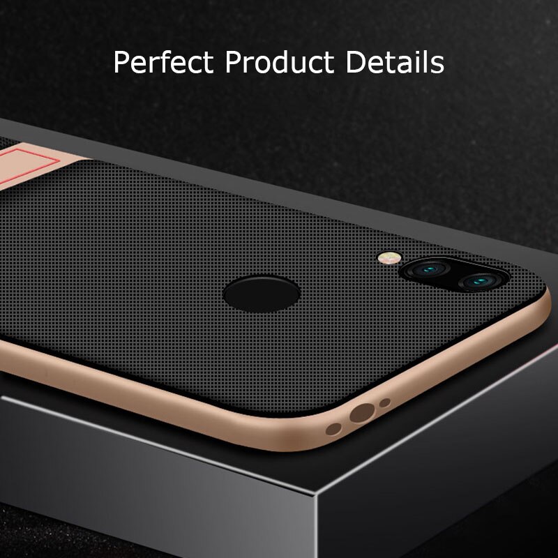 praktisch fallen für Xiaomi Redmi Hinweis 7/Hinweis7 Profi fallen Abdeckung 3D Stehen Halfter Silikon 360 Schutzhülle Redmi Hinweis7Profi 7Profi Rügestochen