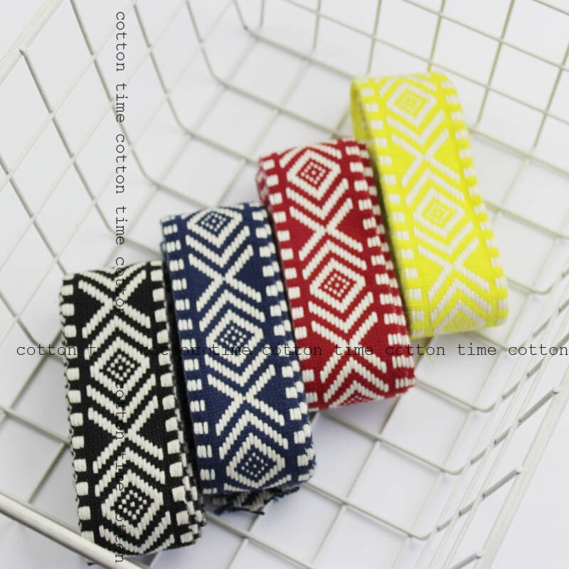 5 jardów/partia bawełniana taśma żakardowa 4 szeroka etniczna haftowana wstążka w stylu wykończenia akcesoria robić torby/odzieży/homedeco 2styl