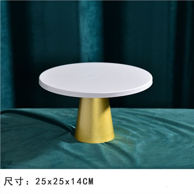 Dessert Table Cake Rack Brass Tray Afternoon Tea Tea Break Cold Cut Tableware Decoration Decoration Birthday Wedding Arrangement: F