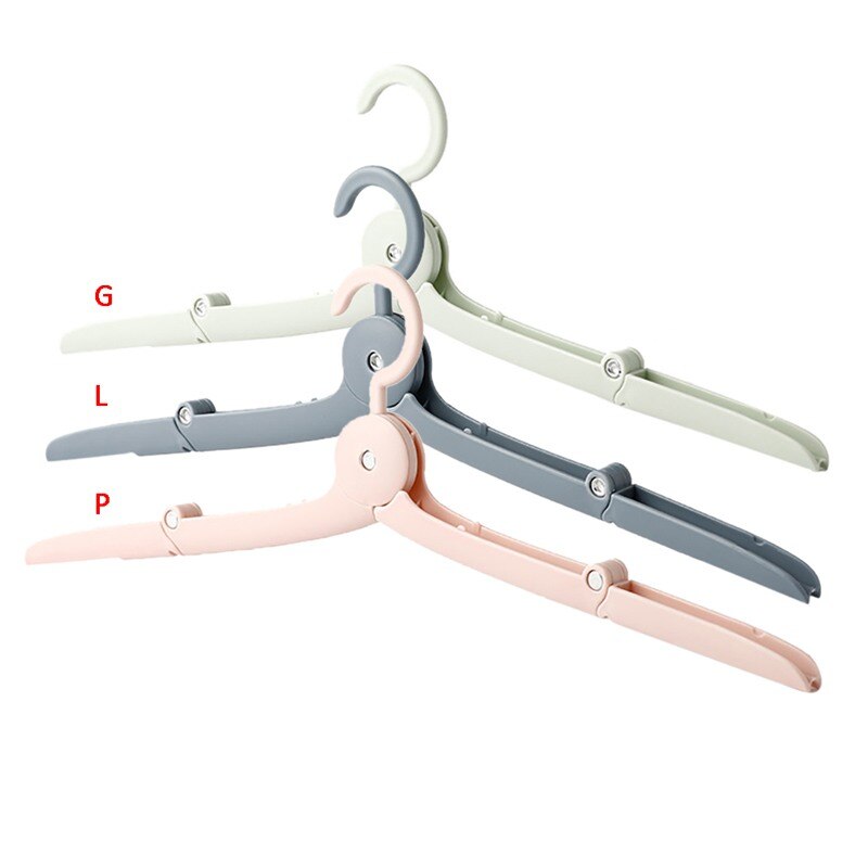 1PC Mini Foldable Portable Clothes Plastic Hangers Multifunction Travel Folding Hanger Travel Artifact Suit Laundry Drying Rack