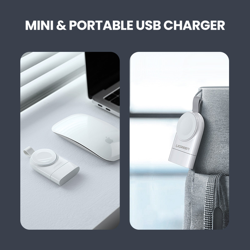 Ugreen Smart Watch Charger for Apple Watch Charger Series 5 4 3 Portable MFi USB Charger For Apple 3 Magnetic Wireless Charging