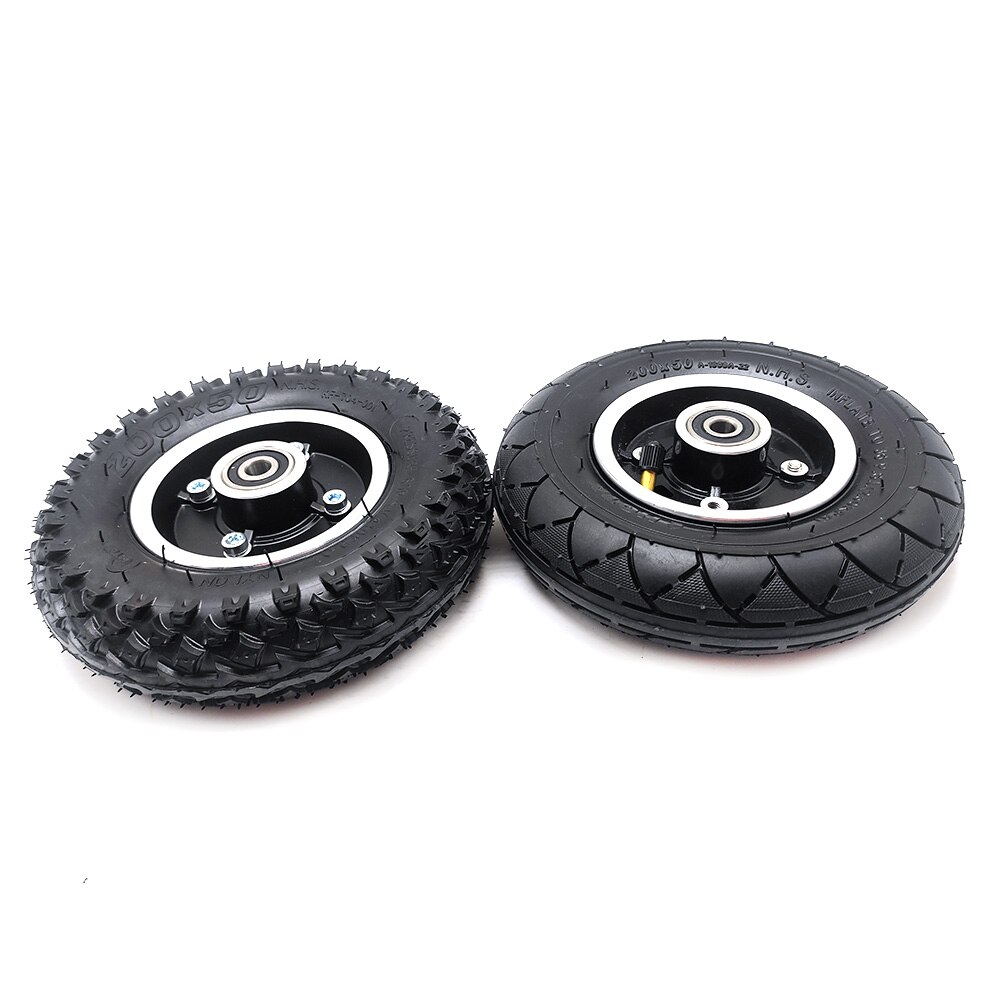Neumático de rueda delantera de 200x50, rueda inflable de 8 pulgadas, interior y exterior con Llanta de Aleación para piezas de Scooter eléctrico, 200x50