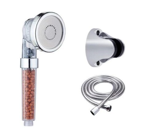 Cabezal de ducha Magichome iónico, filtración de 3 capas, ahorro de agua a alta presión, de mano, boquilla de SPA: set A