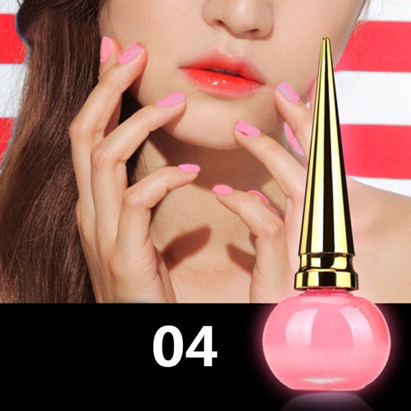 14ml vernis à ongles lumineux Fluorescente Non toxique vernis à ongles pour les femmes vernis liquide décor lueur dans la laque sombre: 4